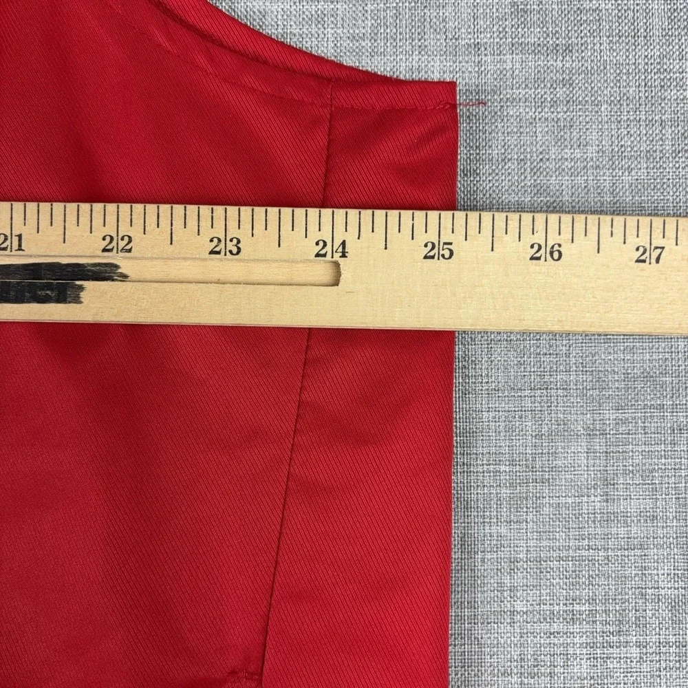 Vintage Polo Ralph Lauren Big Pony Vest Mens Large Red Golf Windbreaker Full Zip